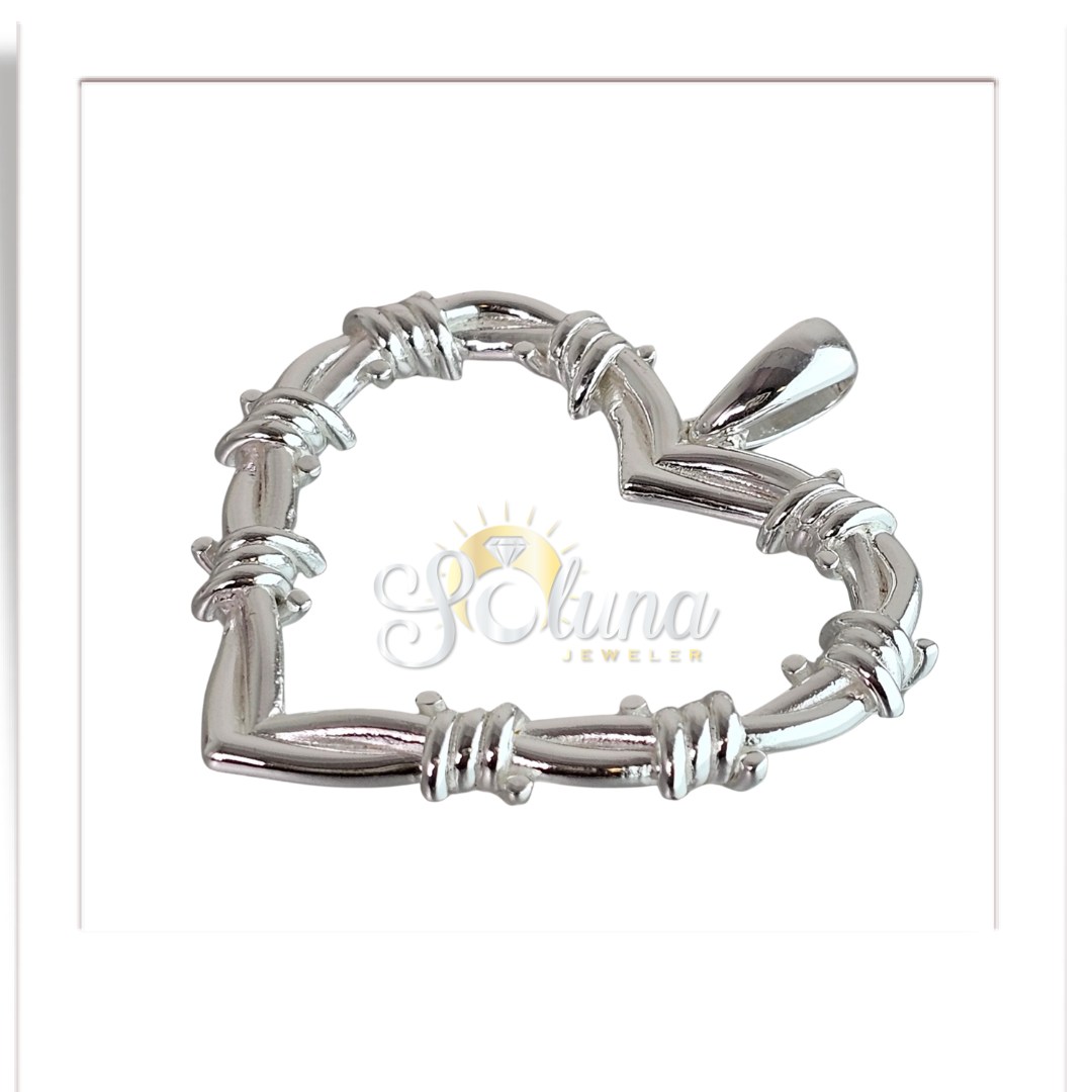 Colgante Corazón con Púas