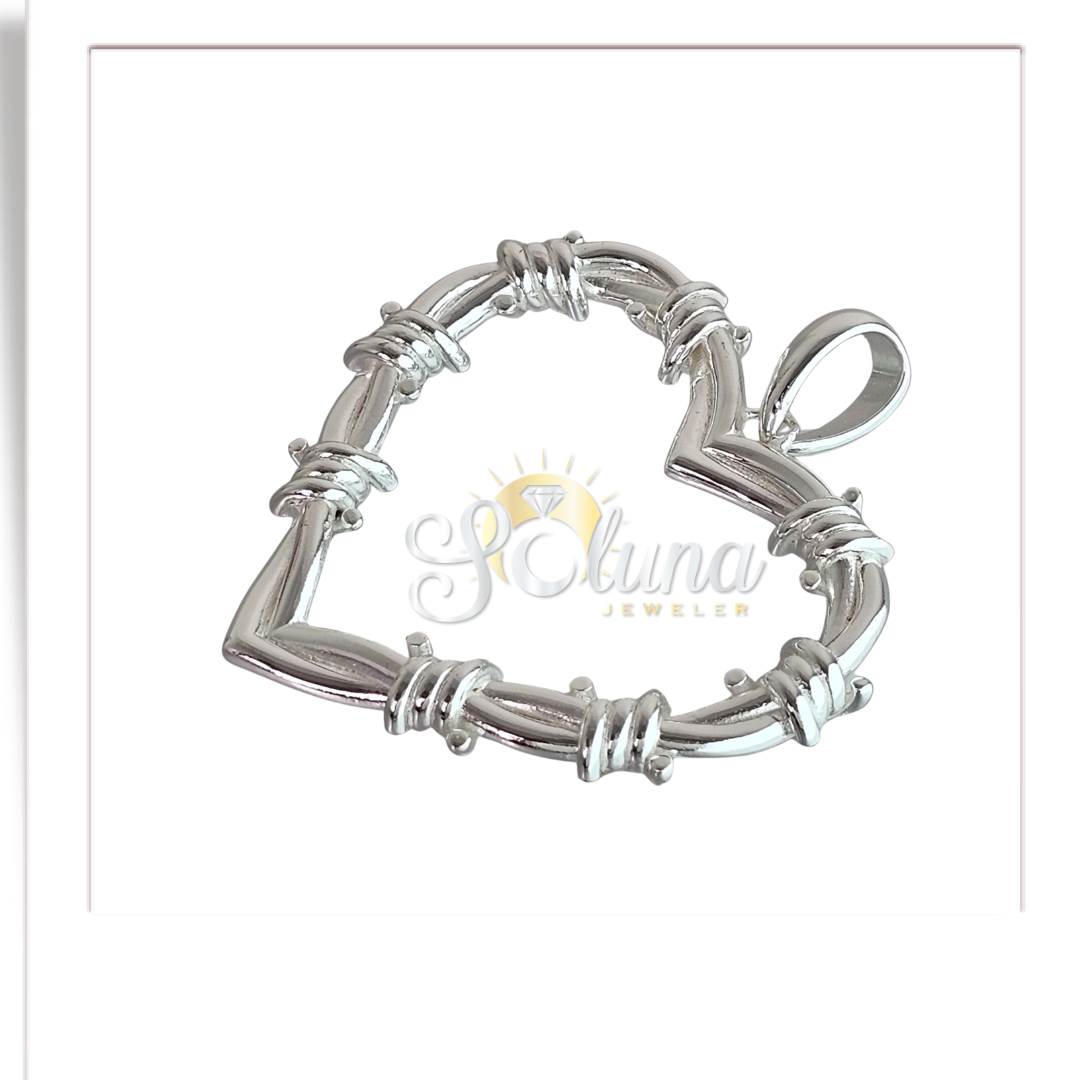 Colgante Corazón con Púas