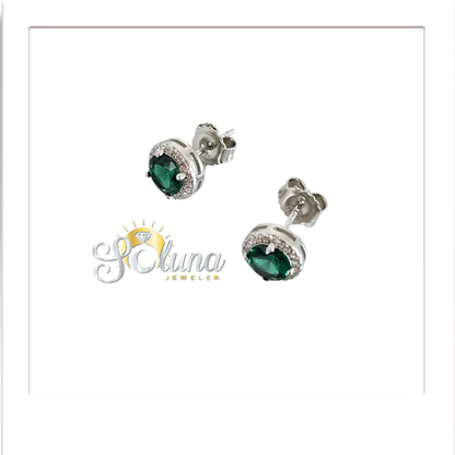 Pendientes Verde Esmeralda